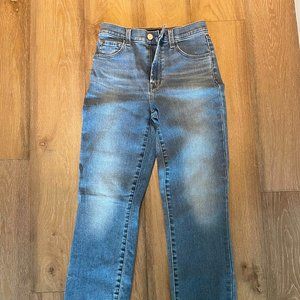 J BRAND High Rise Straight Skinny Jeans